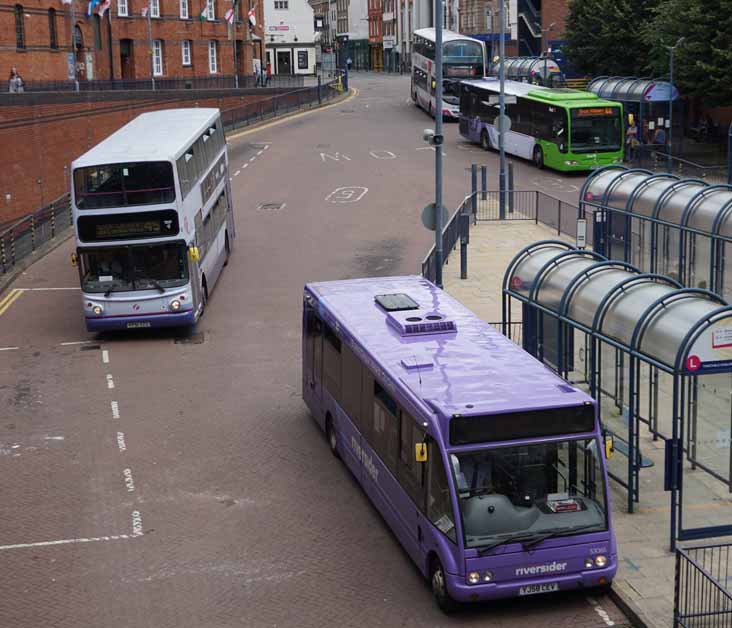 First Worcester Optare Solo 53065 & Volvo B7TL Alexander ALX400 32066